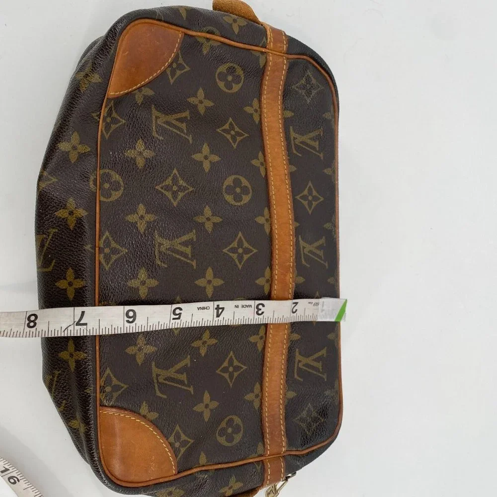 Louis Vuitton Monogram Canvas Brown and Tan Makeup Pouch